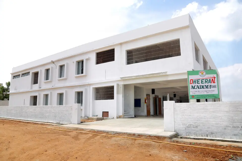 Dheeran Academy school building and entrance